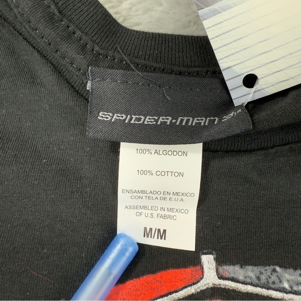 Spiderman 3 NWT Women's Size Medium 2007 Promo T-Shirt Black - Picture 2 of 9
